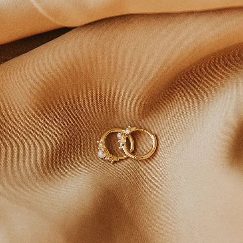 Alexandria Diamond And Pearl Hoops