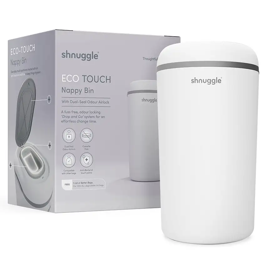 Shnuggle Eco-touch Nappy Bin Diaper Pail