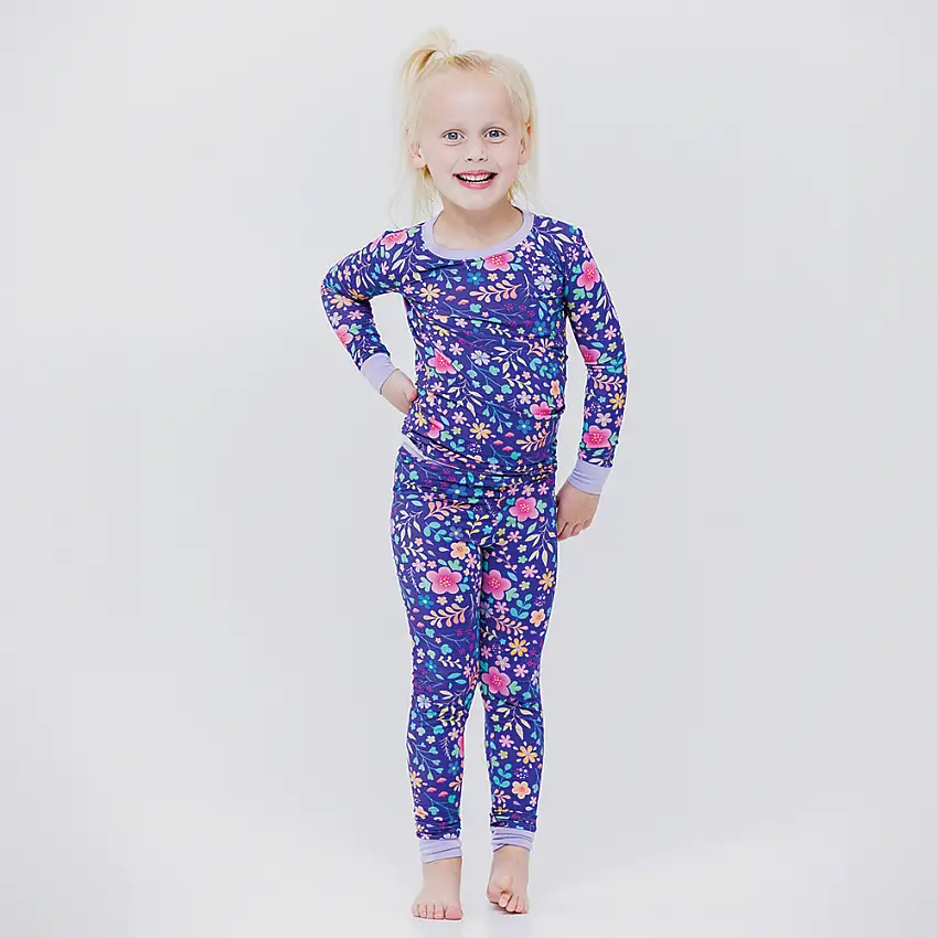 Orchid Gardens Long Sleeve Pajamas