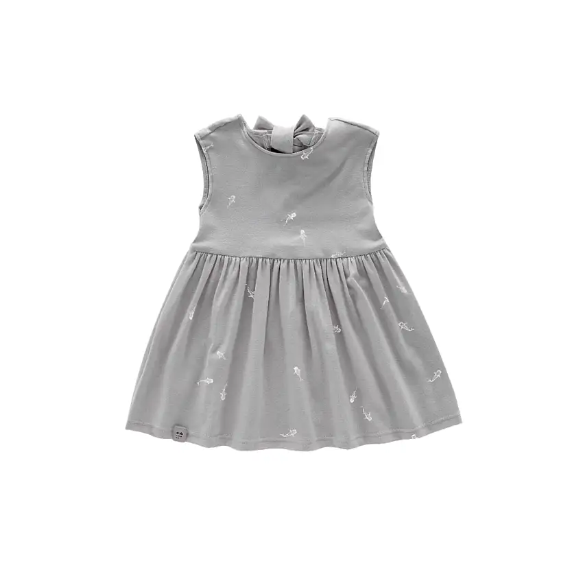 Fit & Flare Jersey Dress | Grey