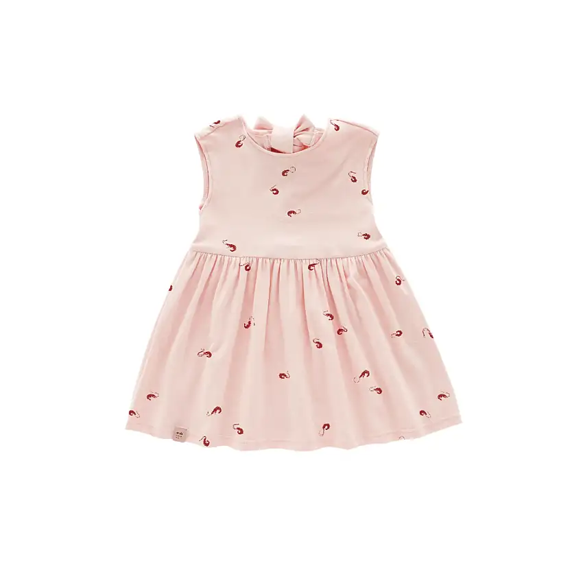 Fit & Flare Jersey Dress | Pink