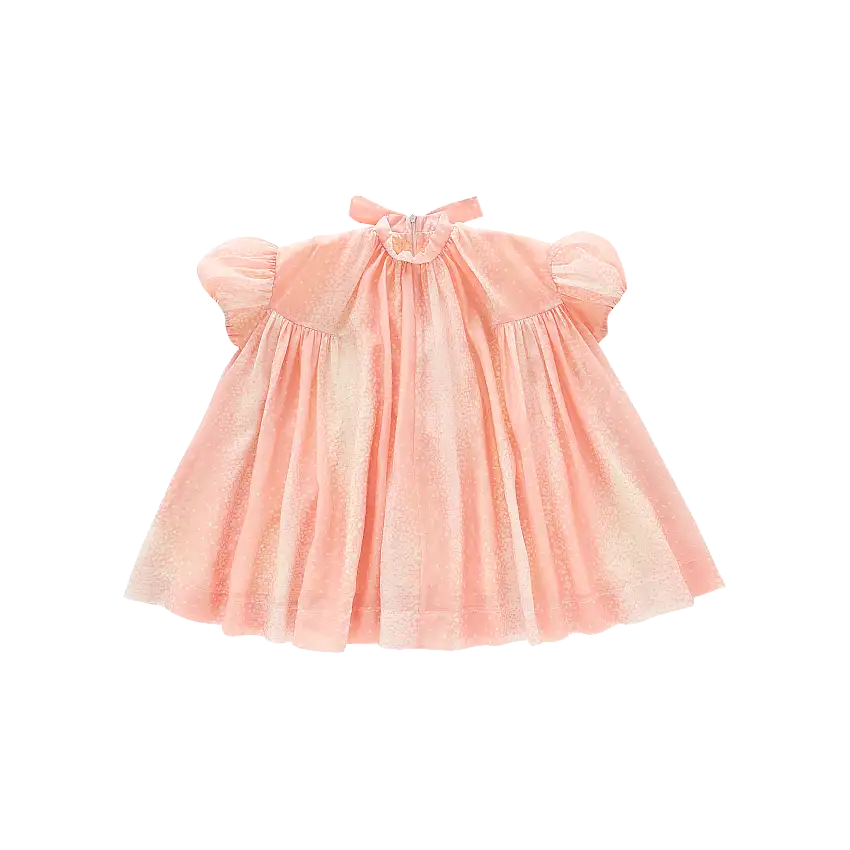 Tent Dress With Puff Sleeves | Pink