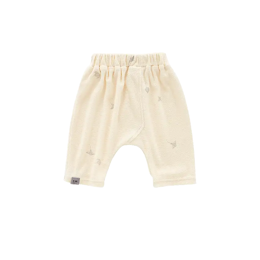 Baby Terry Harem Pants | Cream