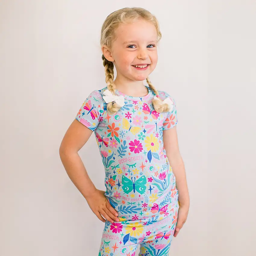 The Second-skin 2-piece Pajama | Om Baby | "deep Breath"