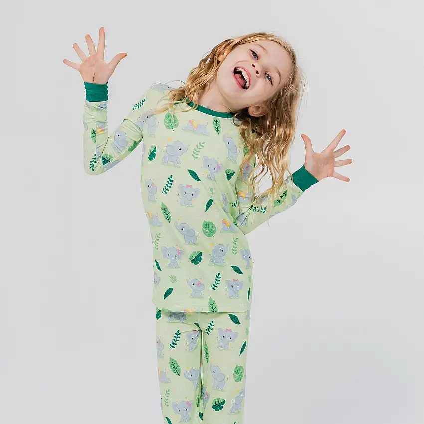 Playfully Strong Long Sleeve Pajamas