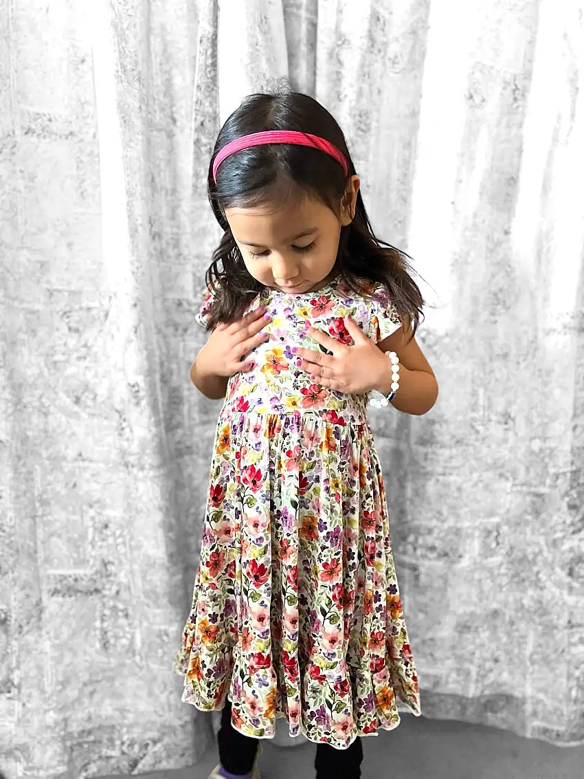 Watercolor Floral Twirl