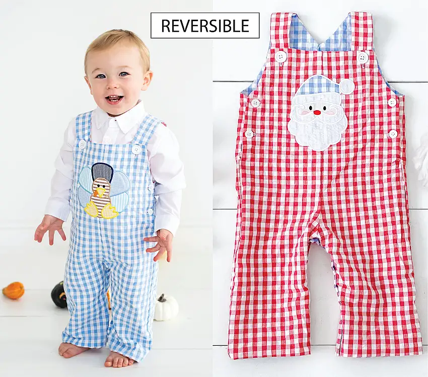 Boys Reversible Christmas / Thanksgiving Jon Jon