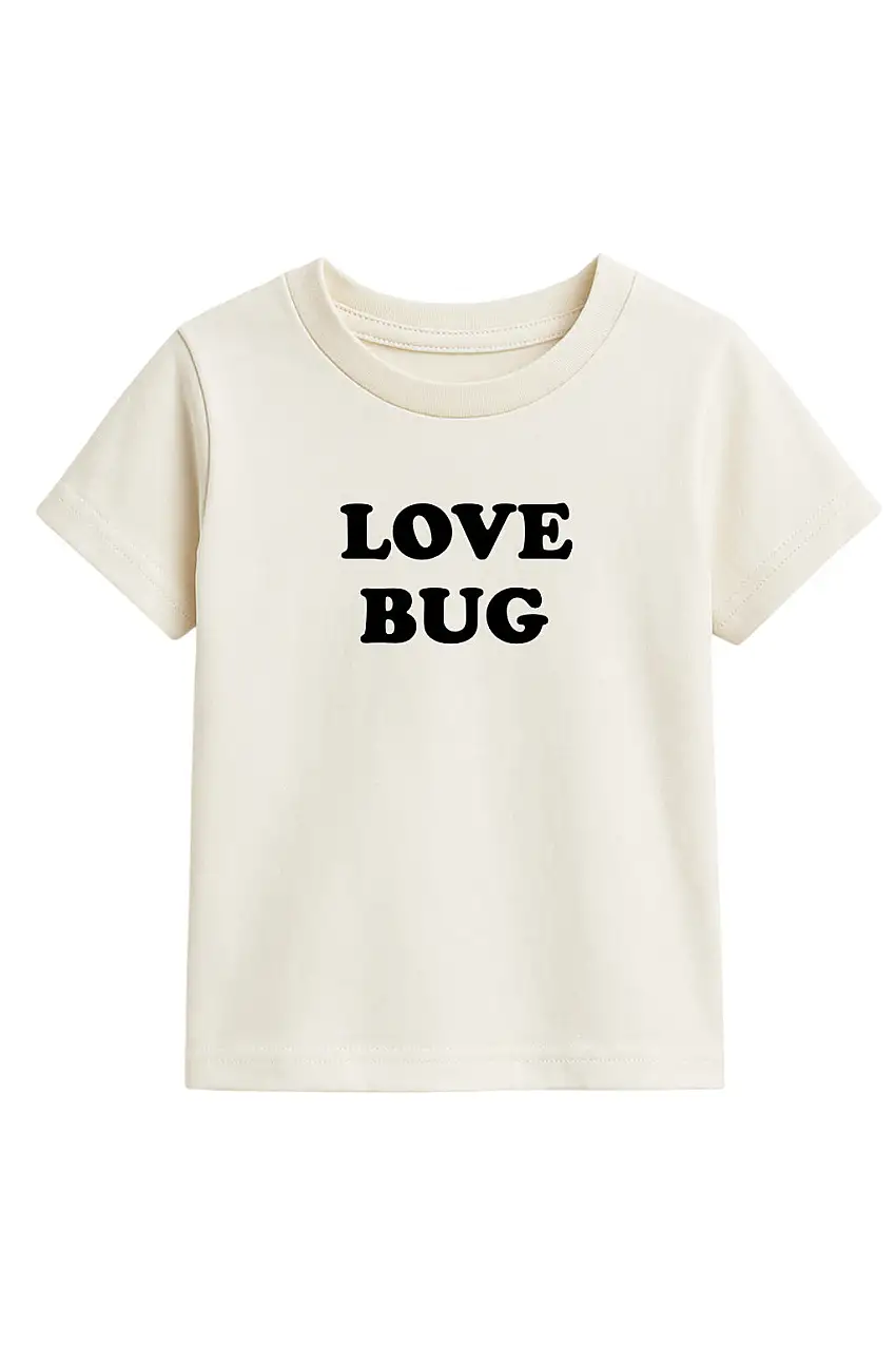 Love Bug Organic Kids Graphic T-shirt Short Sleeve