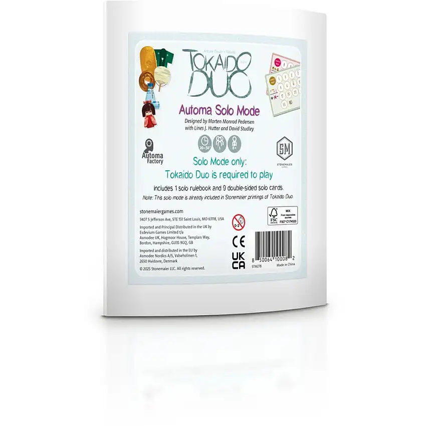 Tokaido Duo: Automa Solo Mode Pack (New Arrival)