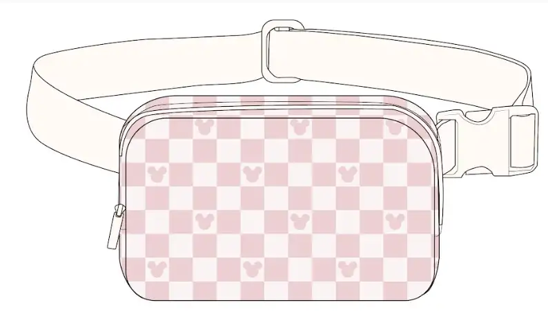 Pink Checkered Magical Belt Bag