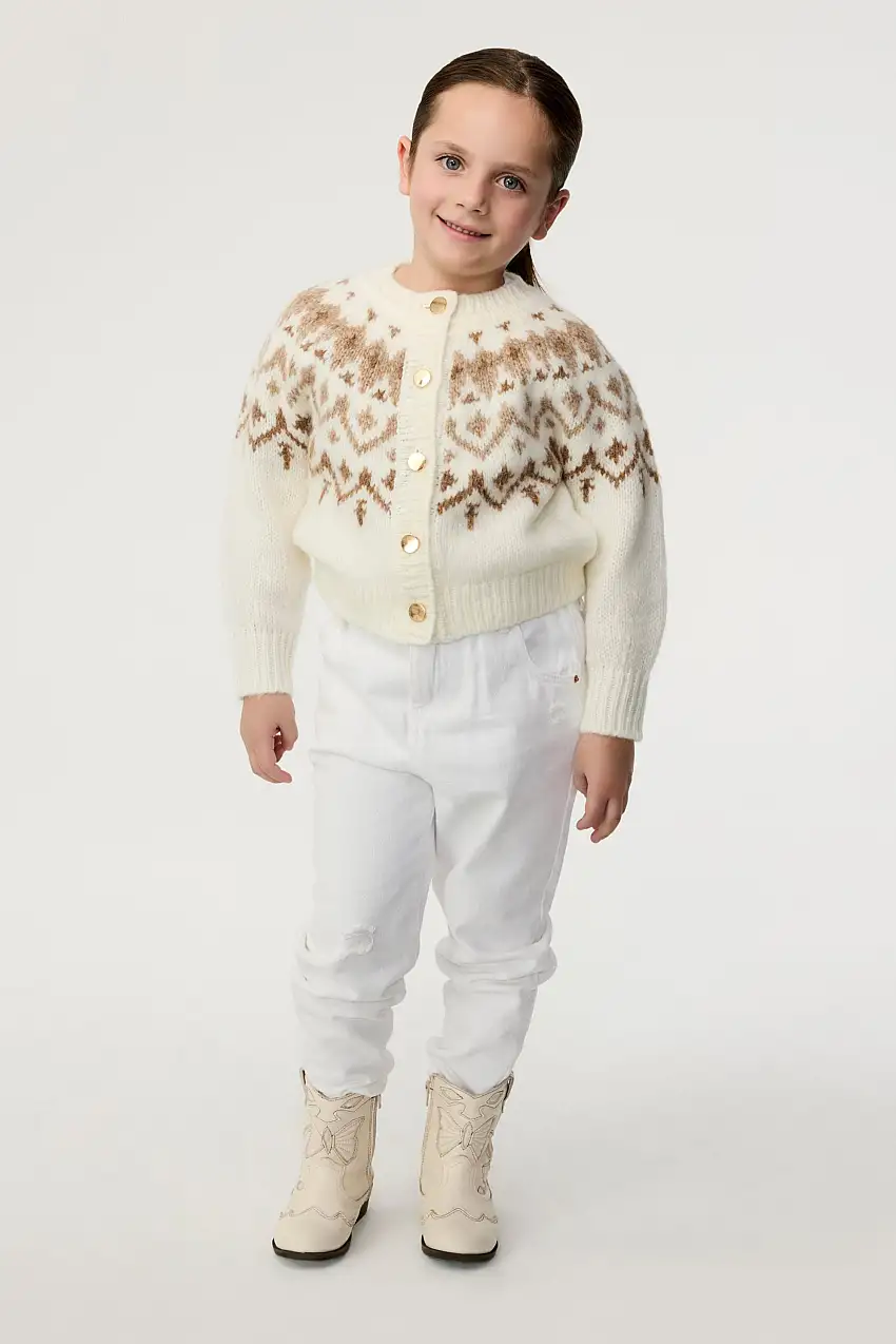 Dakota Girls Fair Isle Cardigan