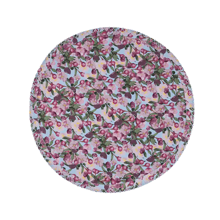 6 Round Placemats Romance Is Dead Blue