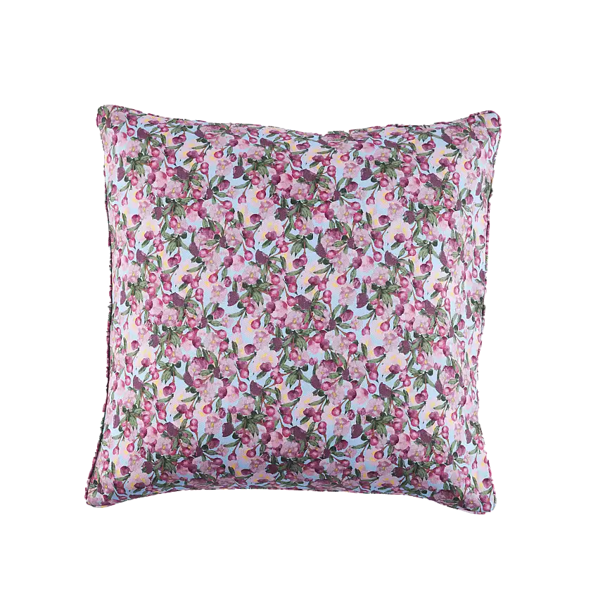 Square Pillow Cover Romance Is Dead Blue