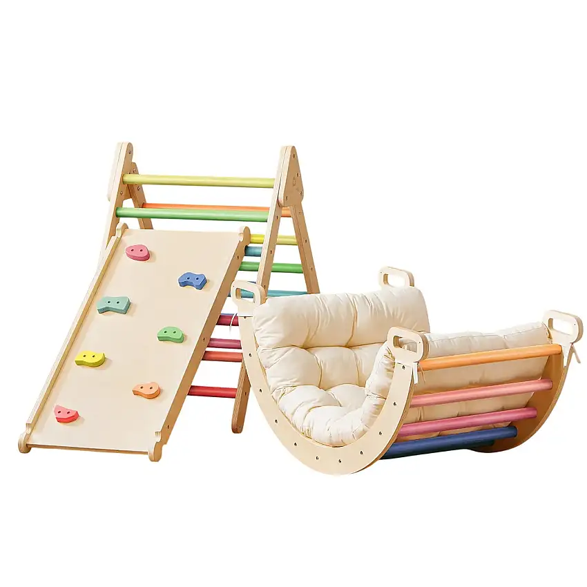 ® 7-in-1 Rainbow Climbing Set With Play Pad