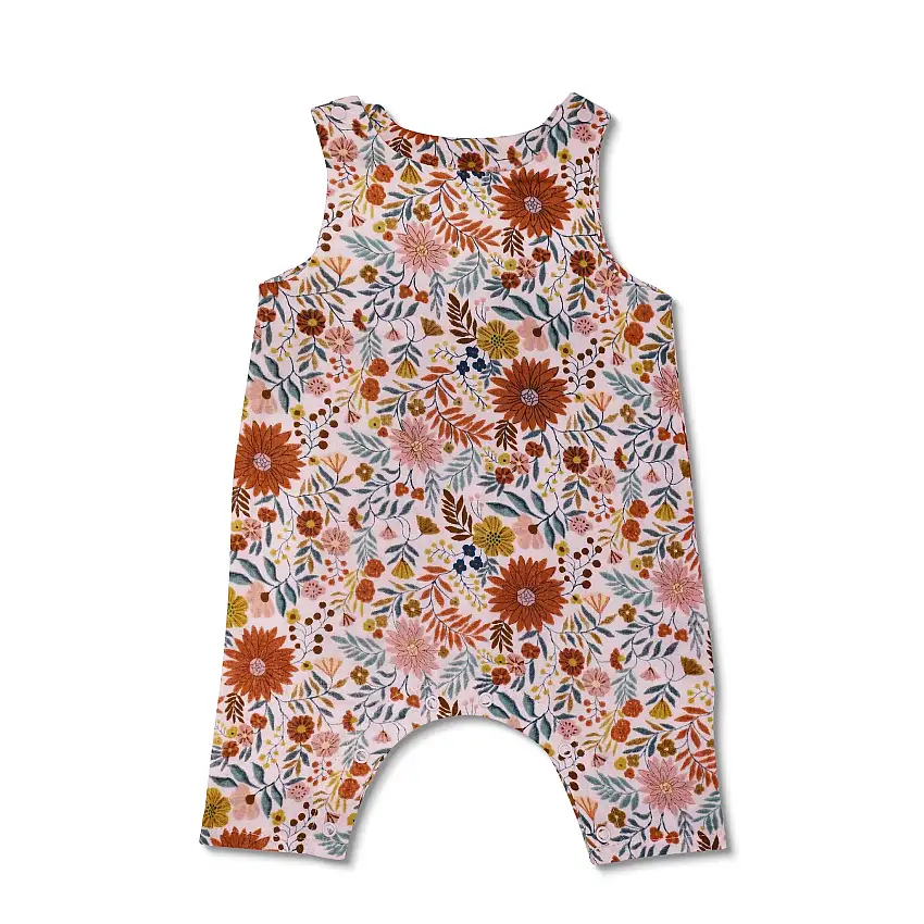 Muslin Snap Jumpsuit - Zinnia Bloom