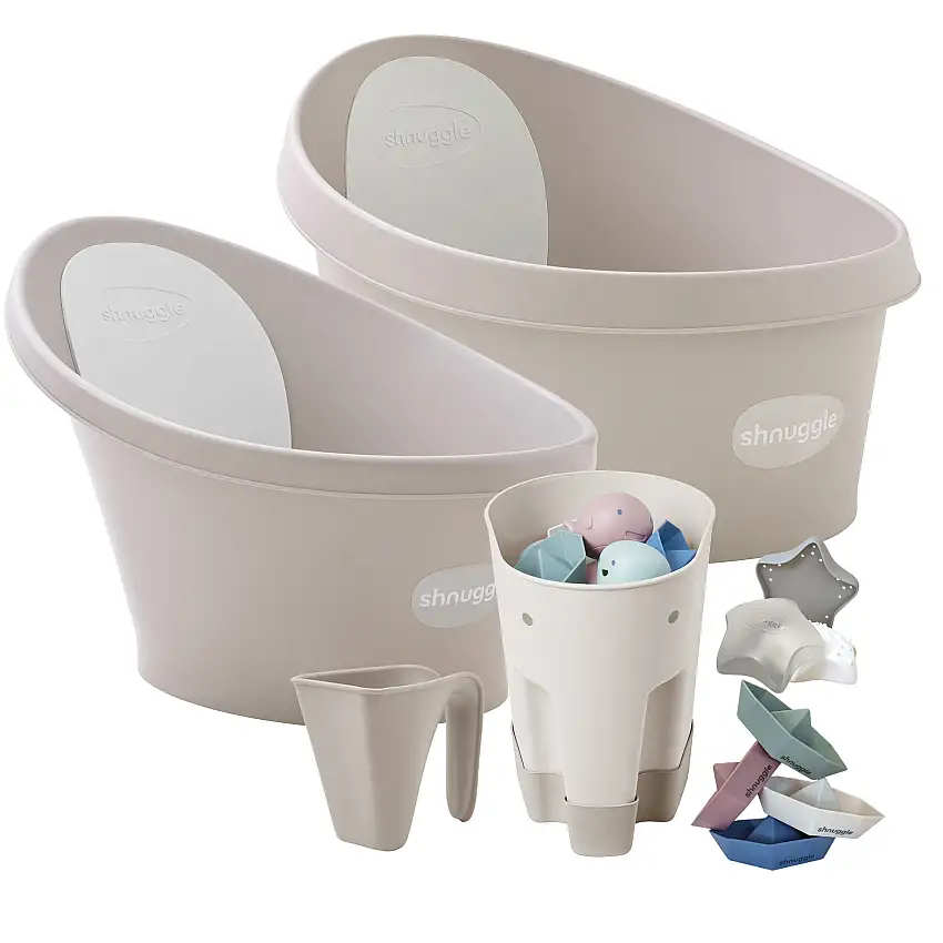 Shnuggle Splash & Grow Bundle: Baby & Toddler Bath Bundle + Accessories - 6-piece Set For Every Stage