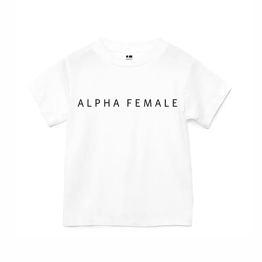 Girls Alpha Female T-shirt | White
