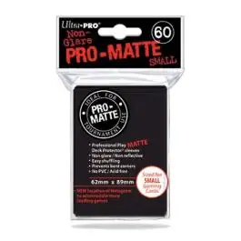 UPI84021 Ultra Pro Pro-Matte Small 60-count Deck Protector Pack: Black (DISPLAY 10)