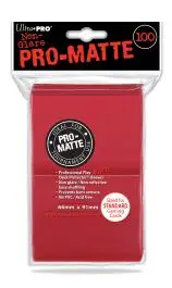 UPI84516 Ultra Pro Pro-Matte Standard Deck Protectors: Red (100)