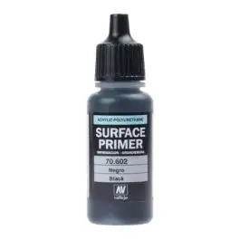 VAL70602 Vallejo Auxiliary Products: Black Primer (17ml)