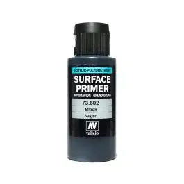 VAL73602 Vallejo Auxiliary Products: Black Primer (60ml)