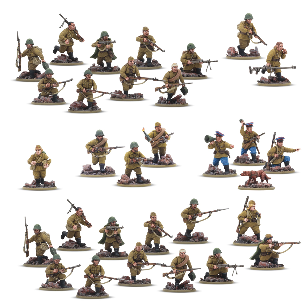 Bolt Action 3E: Soviet Army Infantry Platoon (Preorder)