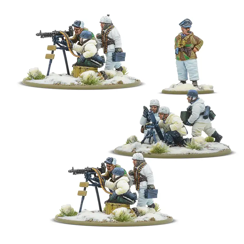 Bolt Action: Fallschirmjager (Winter) Heavy Weapons Platoon