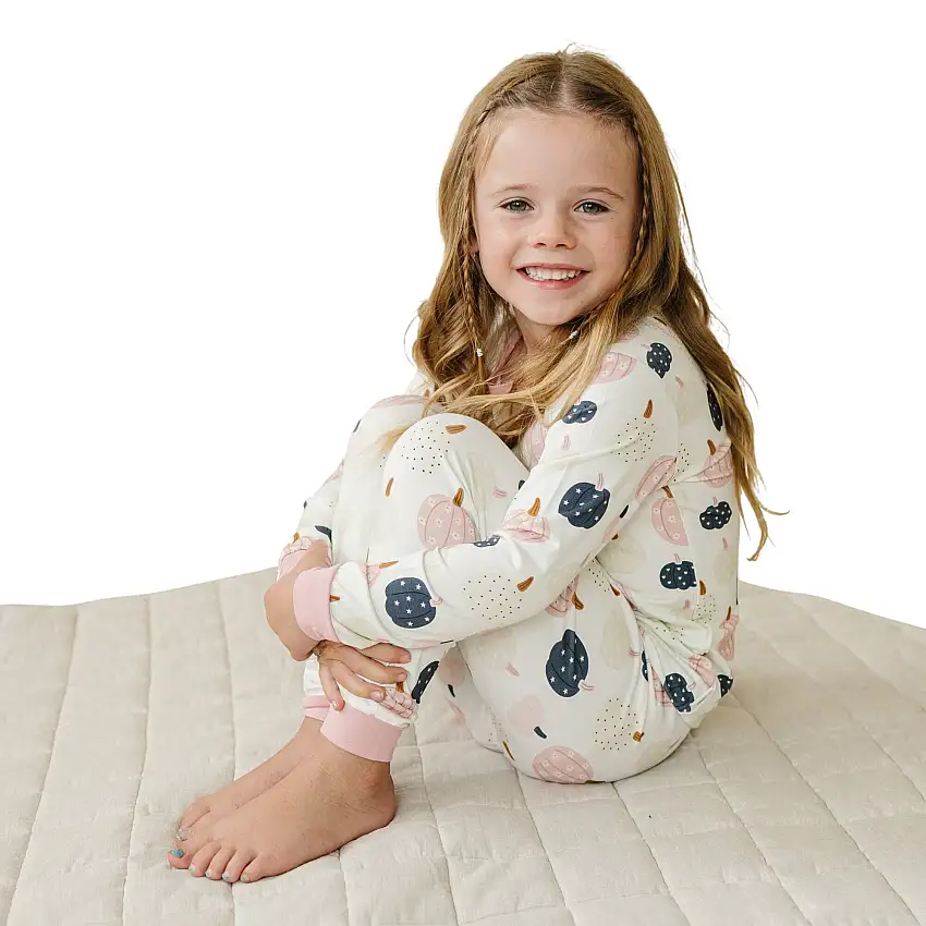 Pretty 'n Pumpkin 2pc Bamboo Pajamas