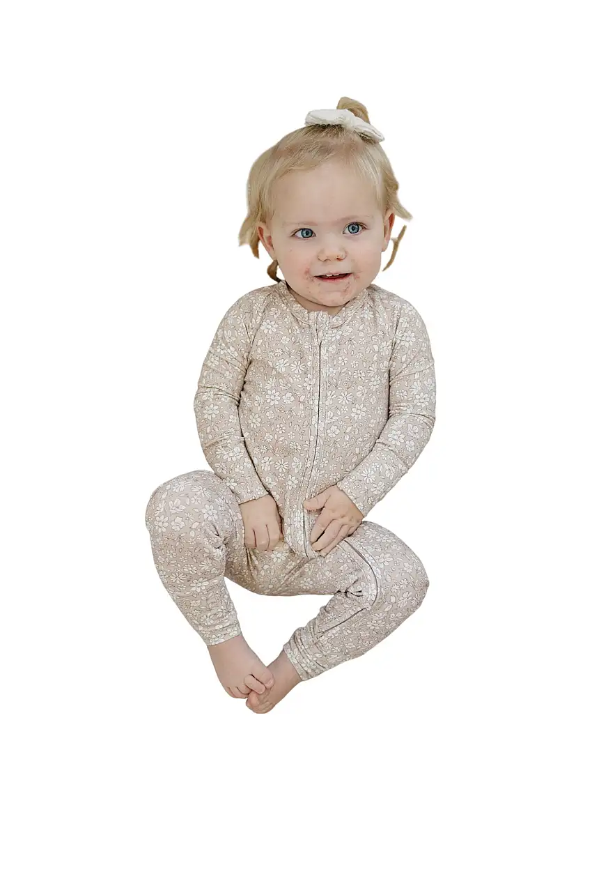 Dainty Ditsy Bamboo Zippy Romper