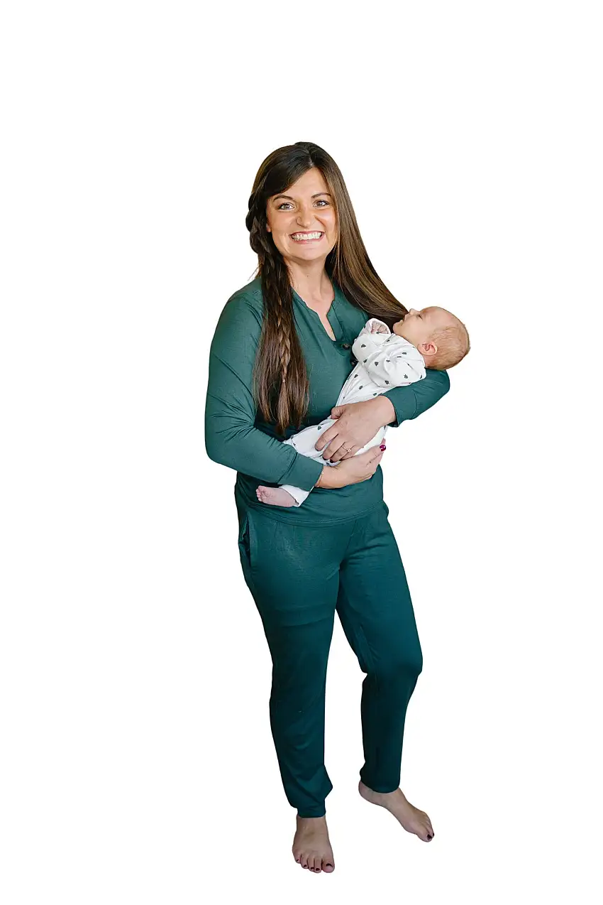 Women's Green Emerald Bamboo Pajamas