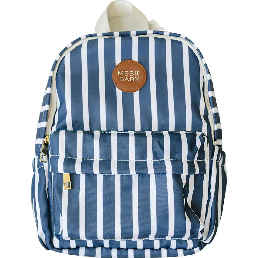 Navy Stripe Mini Backpack
