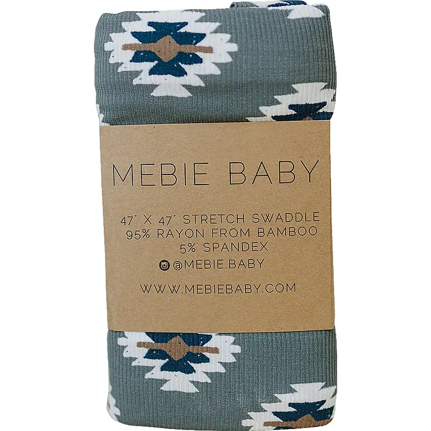 Southwest Aztec Ribbed Bamboo Stretch Swaddle