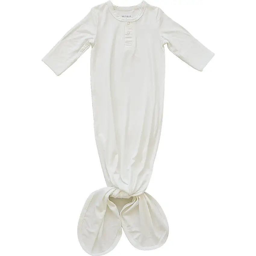 White Bamboo Knot Gown