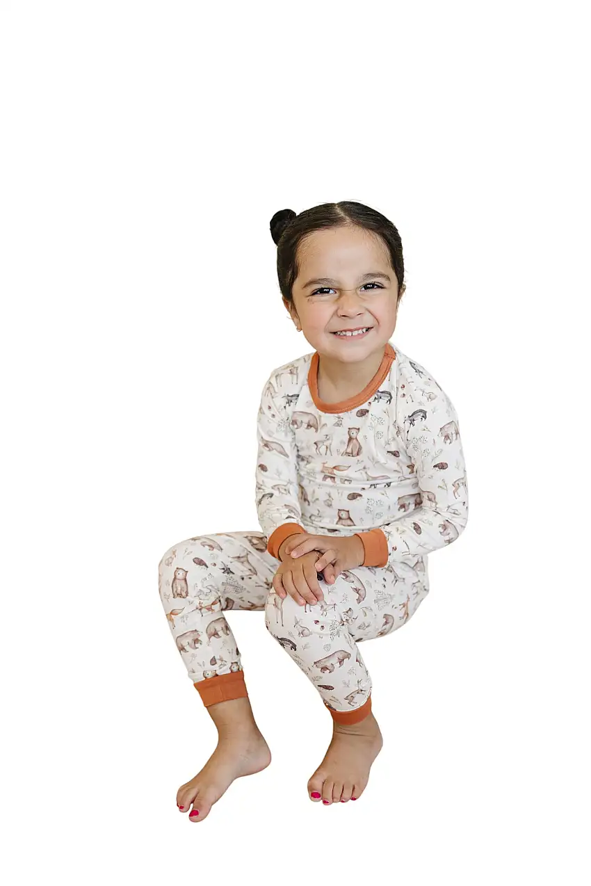 Forest Friends 2pc Bamboo Pajamas
