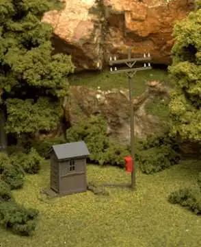 Atlas Model Railroad 705 HO Scale Telephone Shanty & Pole -- 1-3/8 x 3-1/16" 3.5 x 7.8cm