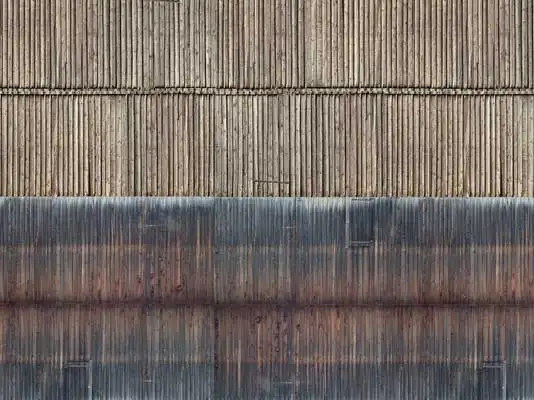 Noch 56964 N Scale Printed Cardstock 3-D Texture Sheet -- Wood - Timber Wall