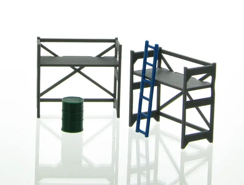 3D To Scale 50-150-GY 1/50 – Scaffolding Set Gray Construction Scene