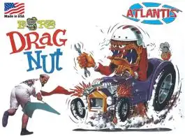 AAN-1303 Atlantis Models Ed Big Daddy Roth Drag Nut Car & Figure 6" Tall (formerly Revell)