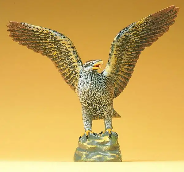 Preiser 47711 1/25 Scale Wild Animal Figures Eagle w/Wings Spread