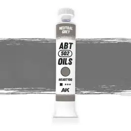 ABT-100 Abteilung 502 Neutral Grey Oil Paint 20ml Tube
