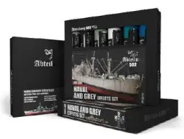 ABT-306 Abteilung 502 Naval & Grey Effects Oil Paint Set (6 Colors) 20ml Tubes