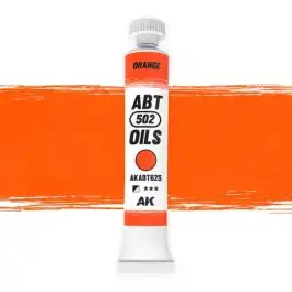 ABT-625 Abteilung 502 Orange Oil Paint 20ml Tube