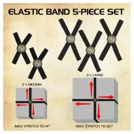 ACPTEB5100BKEW Accessory Power Enhance: Board Game Box Bands (5)