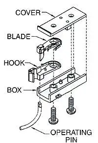 Accurail 1020 HO Scale Accumate(R) Scale-Size Knuckle Coupler w/Draft Gear Box -- 2 Pairs