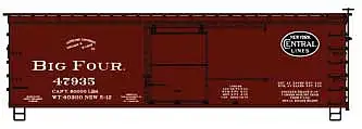 Accurail 1171 HO Scale Fowler 36' Wood Boxcar - Kit -- Denver & Rio Grande Western 66185 (Boxcar Red, Royal Gorge Logo)