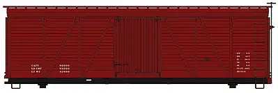 Accurail 1199 HO Scale Fowler 36' Wood Boxcar - Kit -- Data Only (oxide)
