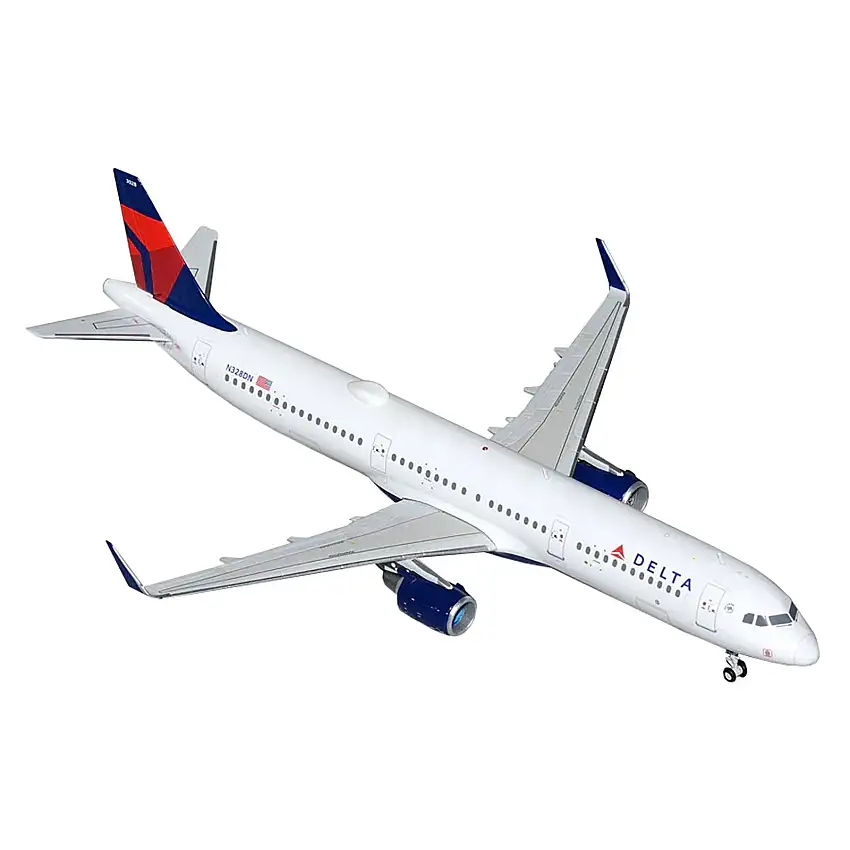 Airbus A321 Commercial Aircraft "Delta Air Lines" (N328DN) White with Blue and Red Tail "Gemini 200" Series 1/200 Diecast Model Airplane by GeminiJets