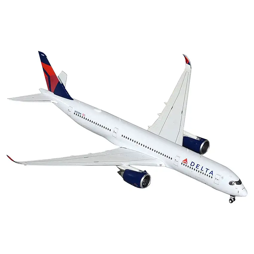 Airbus A350-900 Commercial Aircraft "Delta Air Lines" (N503DN) White with Blue and Red Tail 1/400 Diecast Model Airplane by GeminiJets