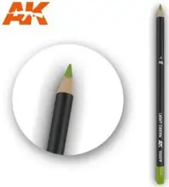 AKI-10007 AK Interactive Weathering Pencils: Light Green (5/Bx)