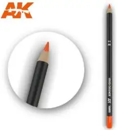 AKI-10015 AK Interactive Weathering Pencils: Vivid Orange (5/Bx)